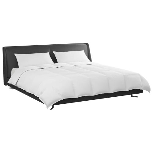 Комплект завивки с възглавница 3 pcs Бяло Пухени пера