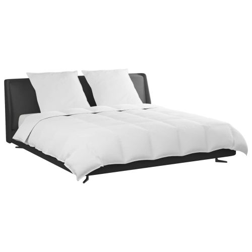 Комплект завивки с възглавница 3 pcs Бяло Пухени пера