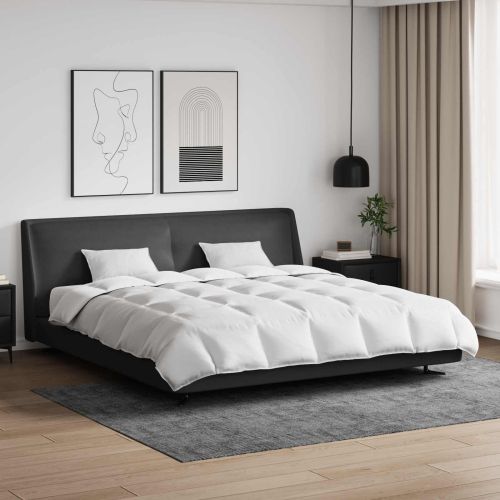 Комплект завивки с възглавница 3 pcs Бяло Пухени пера