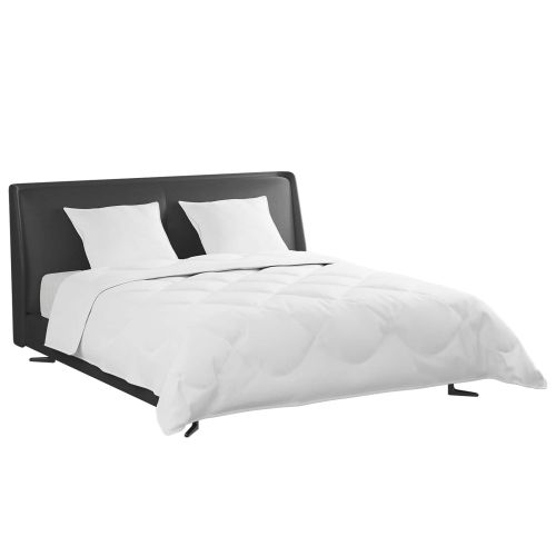 Комплект завивки с възглавница 3 pcs Бяло Пухени пера