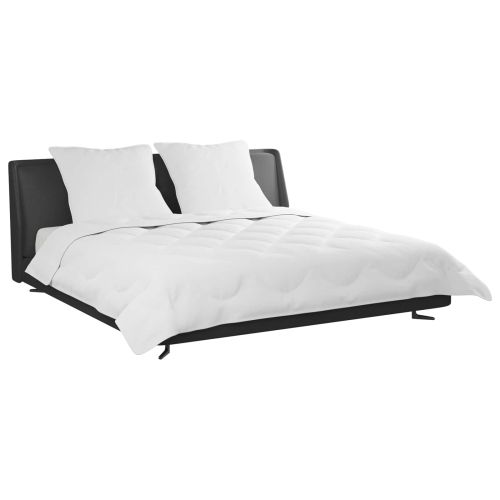 Летен юрган с възглавница 3 pcs Бяло Микрофибър