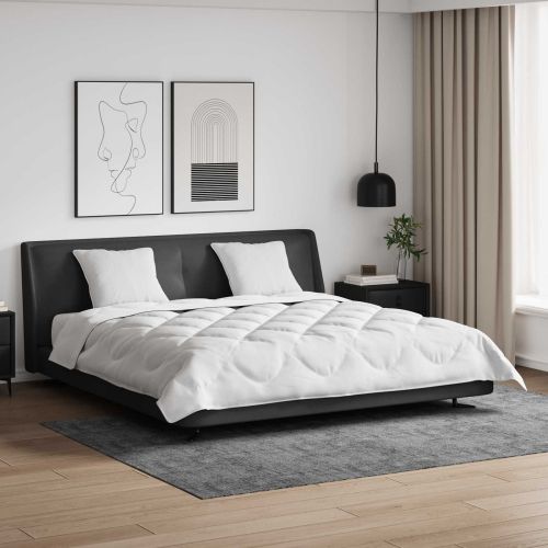 Завивка с възглавница 3 pcs Бяло Микрофибър