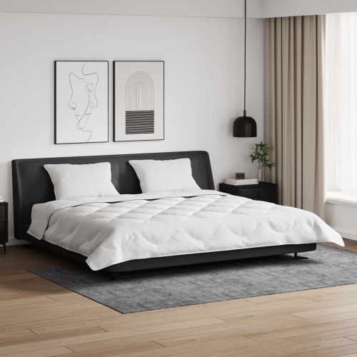 Зимен юрган с възглавница 3 pcs Бяло Микрофибър