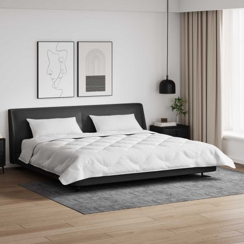 Зимен юрган с възглавница 3 pcs Бяло Микрофибър