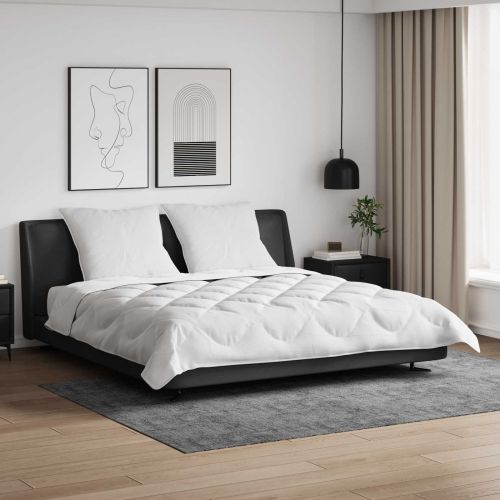 Комплект завивки с възглавница 3 pcs Бяло Микрофибър и пух