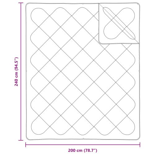 Завивка с възглавница 3 pcs Бяло Микрофибър