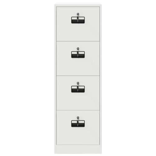 Кабинет за файлове с чекмедже 2 pcs Бяло 44 x 50 x 106.5 см