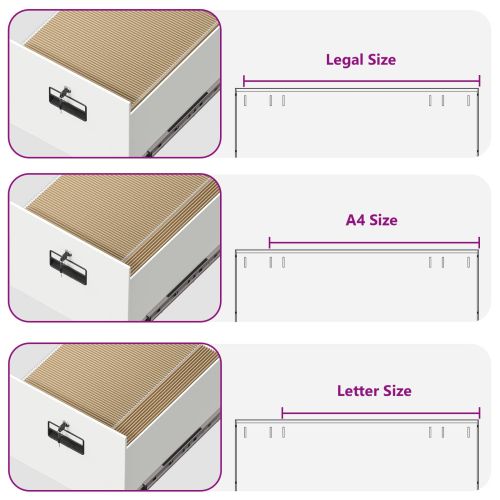 Кабинет за файлове с чекмедже 2 pcs Бяло 44 x 50 x 106.5 см