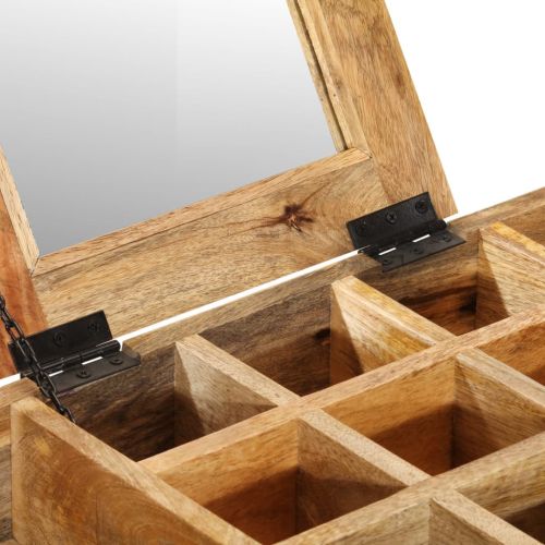 Тоалетка, 105x35x75 cм, грубо мангово дърво масив и желязо