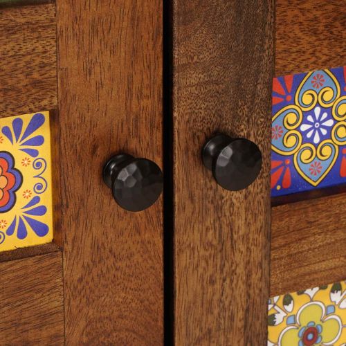 Служебен шкаф Орех 60 x 33,5 x 75 см Солидно мангово дърво