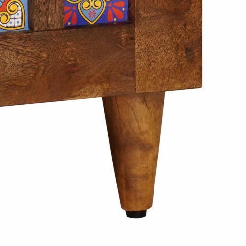 Масичка за кафе Кафяво 80 x 50 x 40 cm Солидно мангово дърво