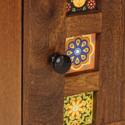 Нощен шкаф Кафяво 50 x 33 x 60 см Солидно мангово дърво