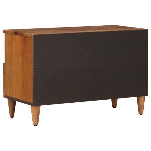 Масичка за кафе Кафяво 80 x 54 x 40 см Солидно мангово дърво