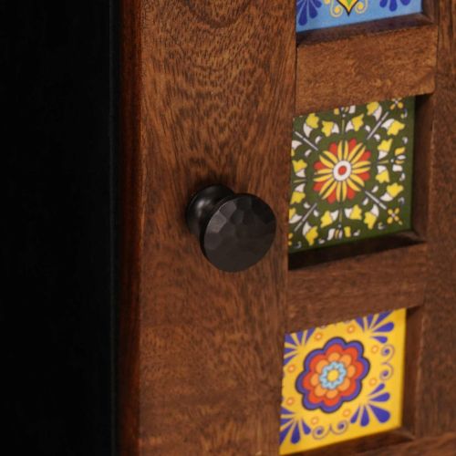 Служебен шкаф Орех 80 x 33,5 x 75 см Солидно мангово дърво