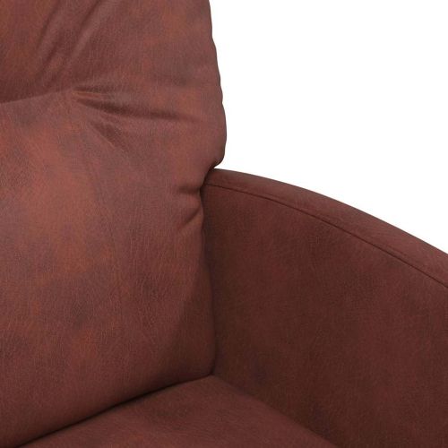 Столове с Колела 2 pcs Лъскав кафяв 57 x 67 x 95 см Изкуствена