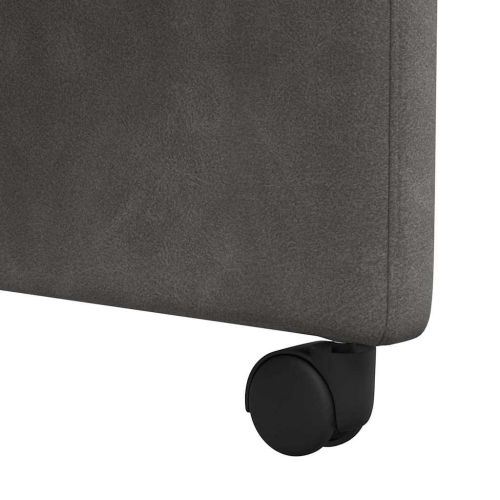 Столове с Колела 2 pcs Черно 58 x 67 x 97 см Изкуствена