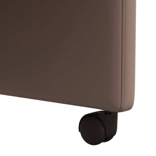 Столове с Колела 2 pcs Кафяво 58 x 65 x 98 см Изкуствена