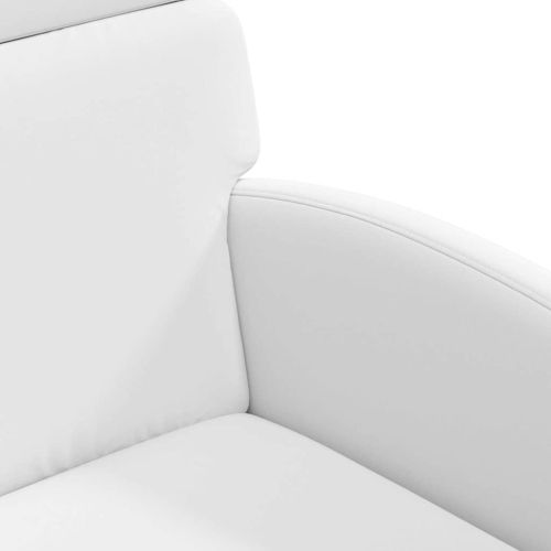 Столове с Колела с колела 2 pcs Бяло 58 x 65 x 98 см Изкуствена