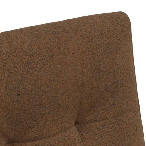 Столове с Колела 2 pcs Кафяво 57 x 67 x 98 см Изкуствен велур