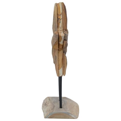 Коледна звезда Кафяво 30 x 5 x 45 см Солидно тиково дърво