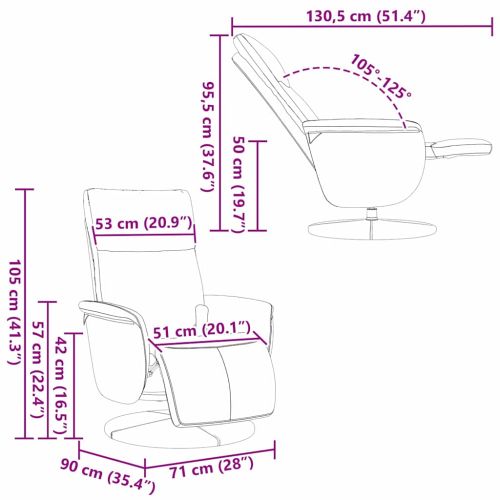 Стол с масаж Черно 71 x 90 x 105 см Изкуствена