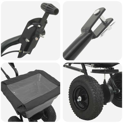 Разпределител Черно 106 x 53 x 75 см PVC и стомана