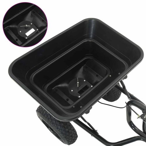 Разпределител Черно 106 x 53 x 75 см PVC и стомана