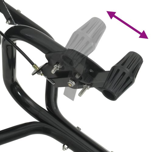 Разпределител Черно 106 x 53 x 75 см PVC и стомана