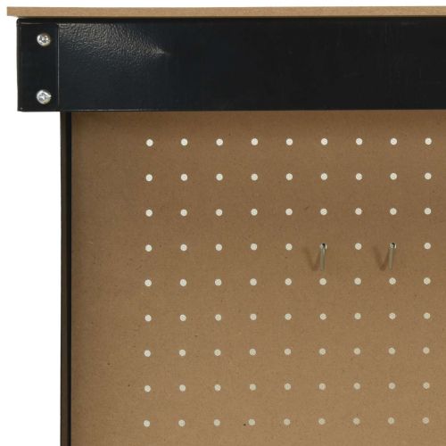 Работни пейки с чекмедже Черно 81 x 41 x 145 см Инженерно дърво