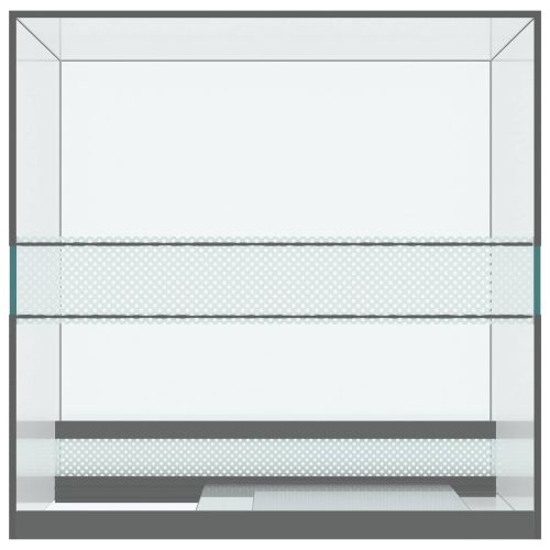 Хабитати за влечуги и земноводни Бяло 30 x 30 x 40 cm Стъкло