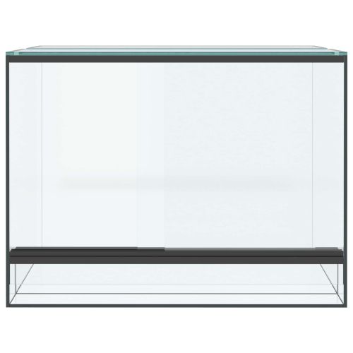 Хабитати за влечуги и земноводни Бяло 40 x 30 x 30 см Стъкло