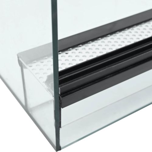 Хабитати за влечуги и земноводни Бяло 40 x 30 x 30 см Стъкло