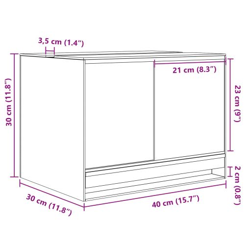 Хабитати за влечуги и земноводни Бяло 40 x 30 x 30 см Стъкло