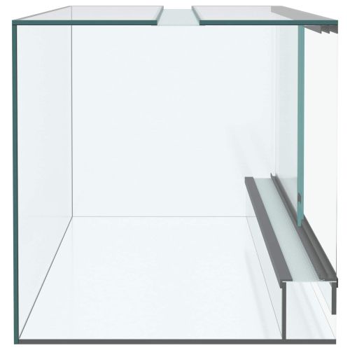 Хабитати за влечуги и земноводни Бяло 50 x 30 x 30 см Стъкло