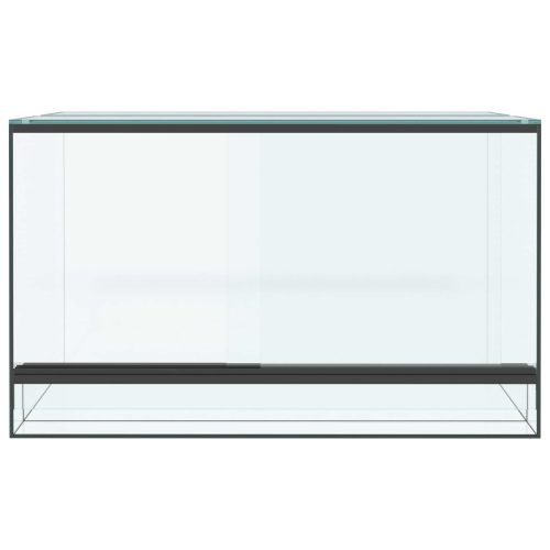 Хабитати за влечуги и земноводни Бяло 50 x 30 x 30 см Стъкло