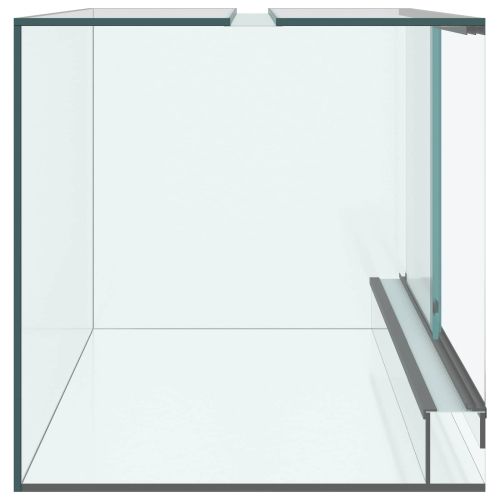 Хабитати за влечуги и земноводни Бяло 60 x 40 x 40 см Стъкло