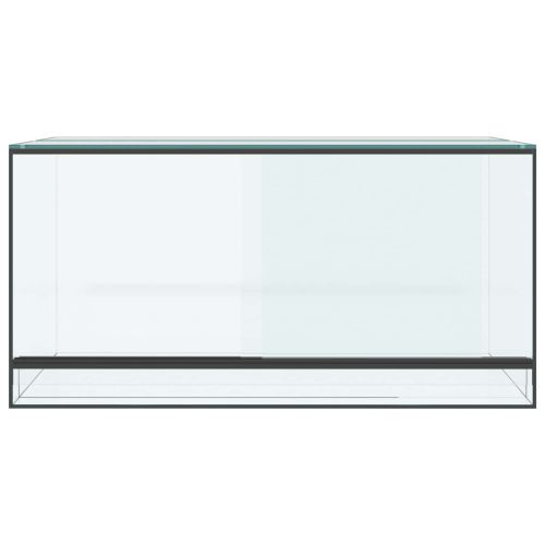 Хабитати за влечуги и земноводни Бяло 80 x 40 x 40 cm Стъкло