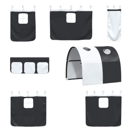 Бял и черен 75 x 190 cm