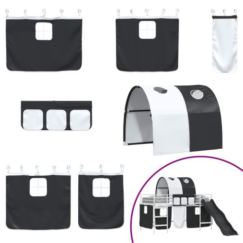 Бял и черен 80 x 201 см