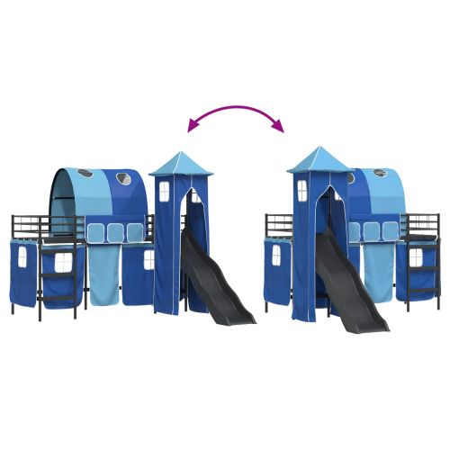 Черен и син 90 x 190 cm