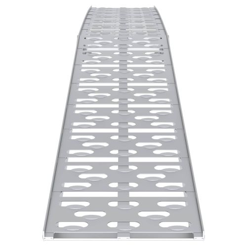 Рампа за натоварване 2 pcs Сребрист 222 x 29 x 14 см Алуминий