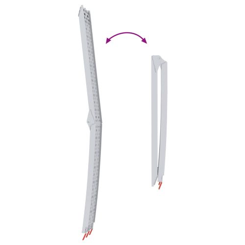 Рампа за натоварване 2 pcs Сребрист 222 x 29 x 14 см Алуминий