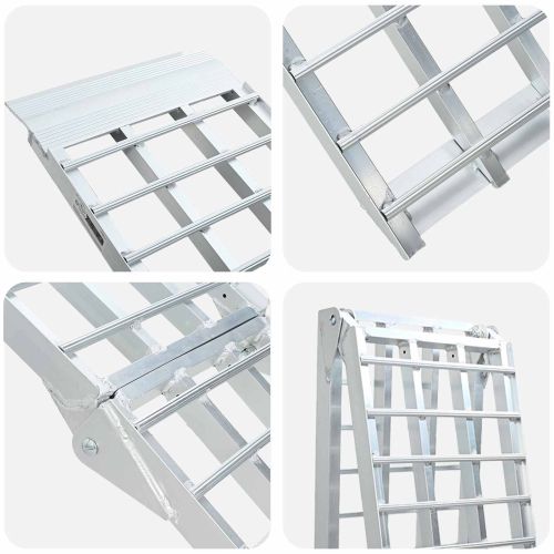 Рампа за натоварване Сребрист 230 x 44 x 13 см Алуминий