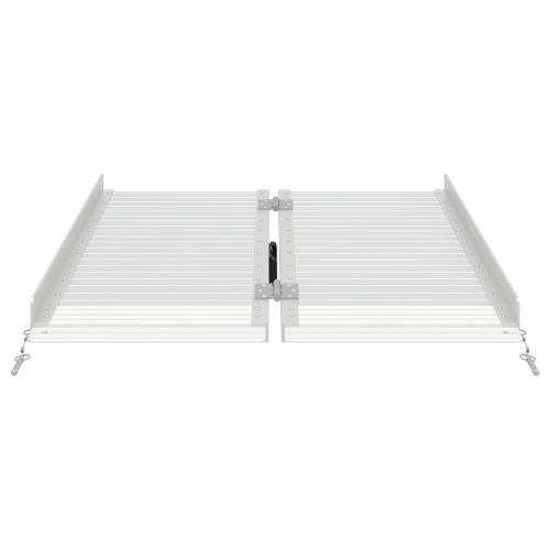 Рампa за инвалидна количка Сребрист 92 x 73,5 x 5 см Алуминий