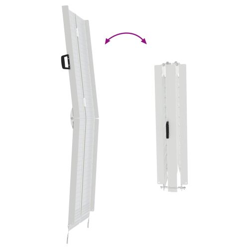 Рампa за инвалидна количка Сребрист 183 x 73 x 11 см Алуминий