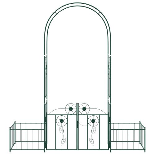 Градинска арка Едноцветен Зелен 203 x 50 x 218 см