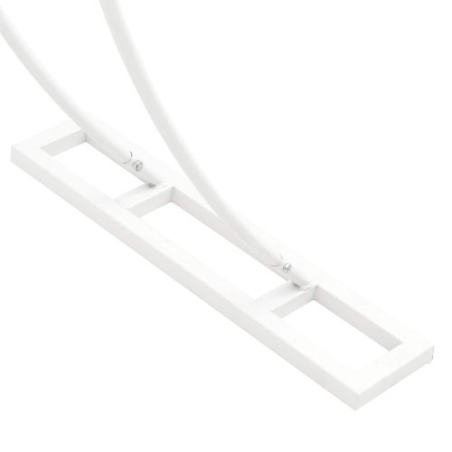 Сватбена арка Бяло 223 x 45 x 201 см Стомана