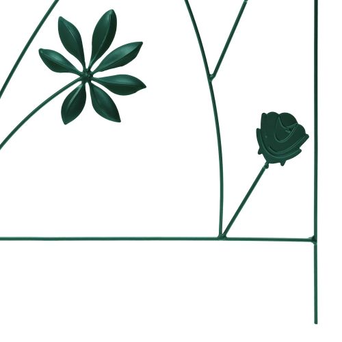 Градска ограда Решетка 3 pcs Зелен 112 x 40 см Стомана