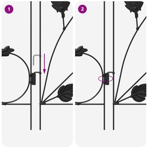 Градска ограда Решетка Черно