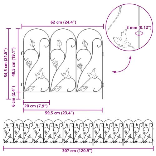 Градска ограда Решетка Черно